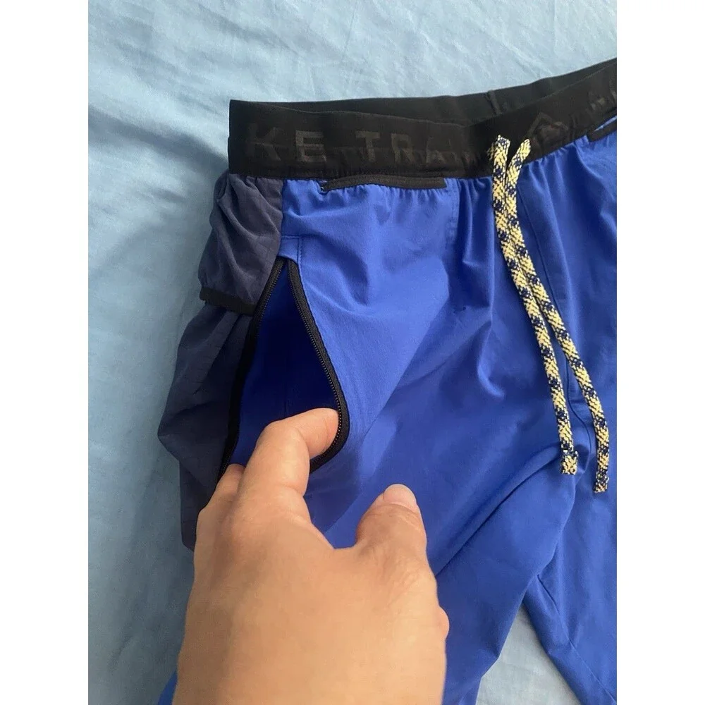 Nike Trail Shorts Royal Blue Navy Gorpcore Utility Running Shorts Men's Size L